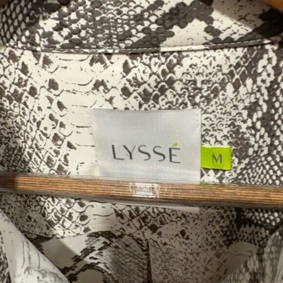 LYSSE- Schiffer Snake Print Button Down Top - Picture 4 of 7